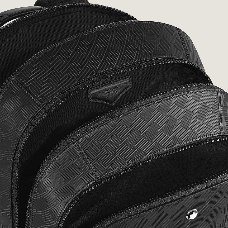 Large Backpack with 3 Compartments in Extreme Leather - 4