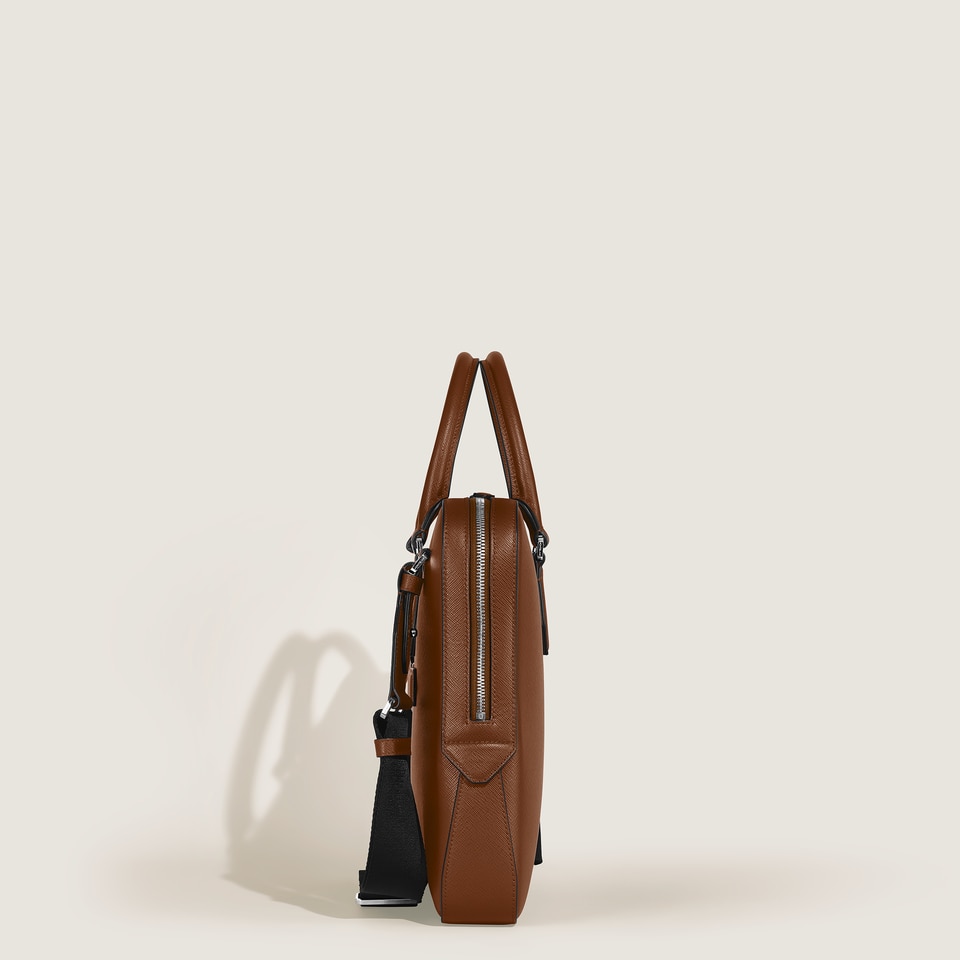 Flache Schreibmappe aus Sartorial Leder - 5
