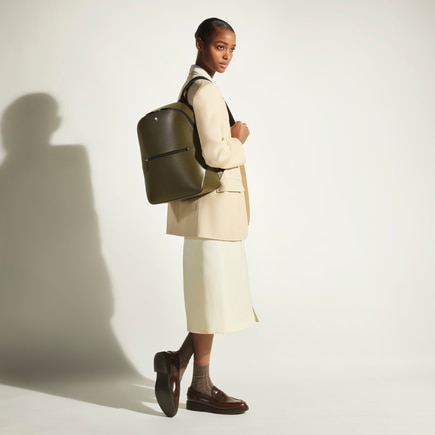 Sac &agrave; Dos Petit Mod&egrave;le en Cuir Sartorial