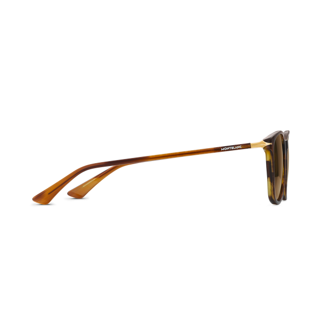 Squared sunglasses with Brown coloured Acetate Frame - 2