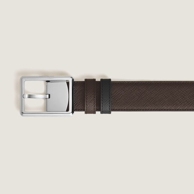 Rectangular 30&nbsp;mm Reversible Belt in Sartorial Leather - 3