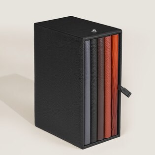 Frame for 5 Medium Notebooks in Grain Leather