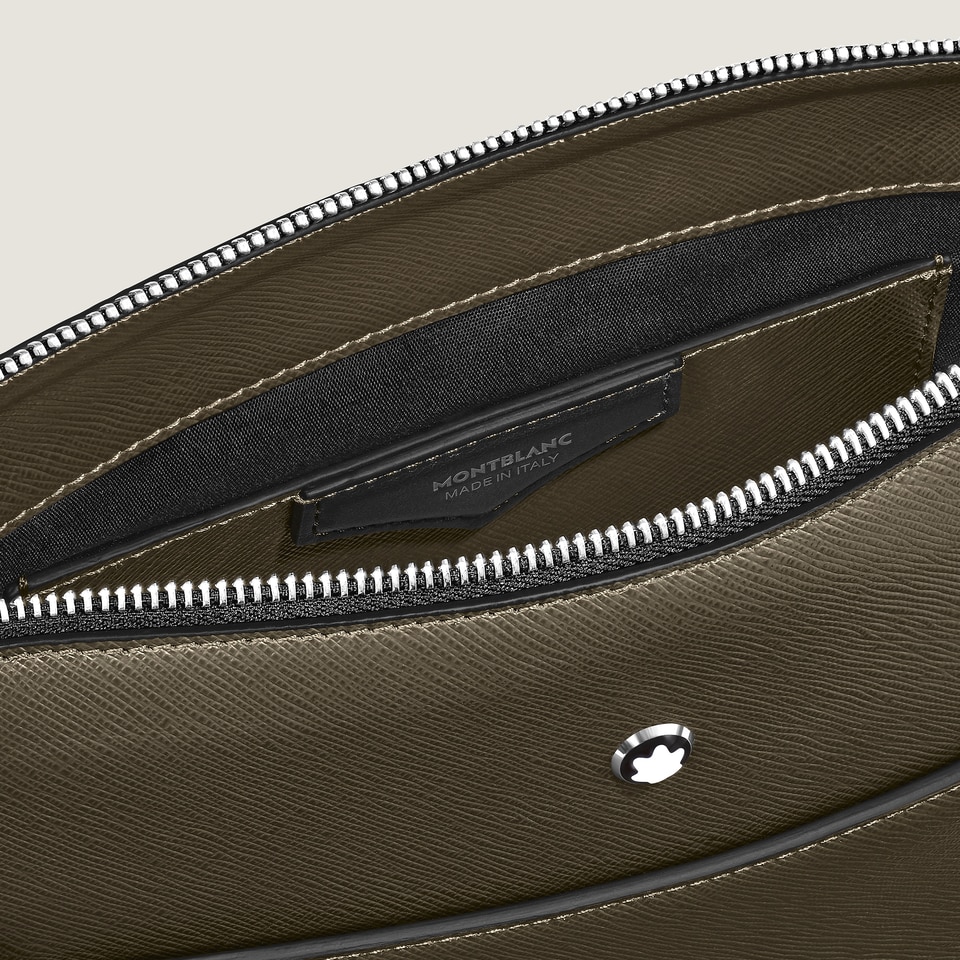 Vertikale Messenger Bag aus Sartorial Leder - 4