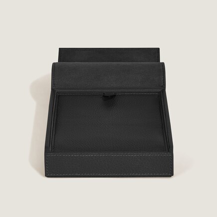 Travel Box for 4 Writing Instruments in Grained Leather