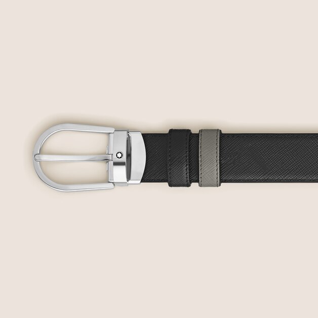 Horseshoe 30 mm Reversible Belt in Sartorial Leather - 2