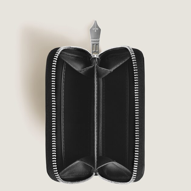 Mini Wallet 2cc with Zip and Pen Loop in Meisterst&uuml;ck Leather - 3