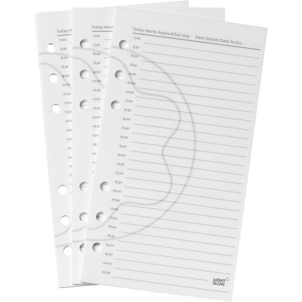 Feuilles Moyennes, Pages de Journalier