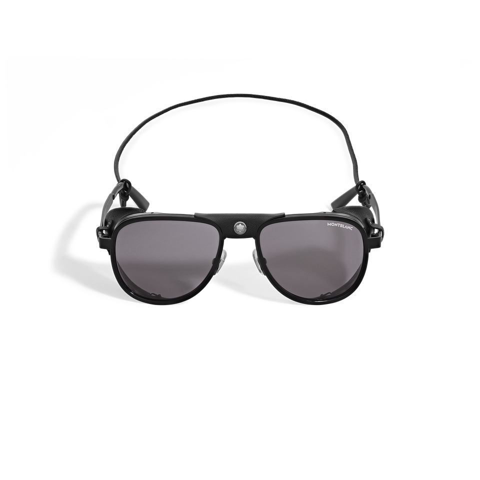 Squared Sunglasses with Black Metal Frame - 1