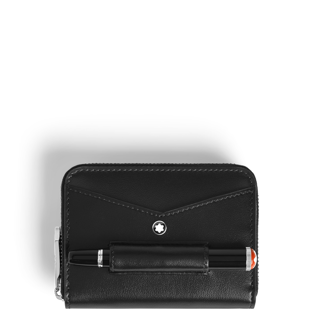 Mini Wallet 2cc with Zip and Pen Loop in Meisterst&uuml;ck Leather - 1