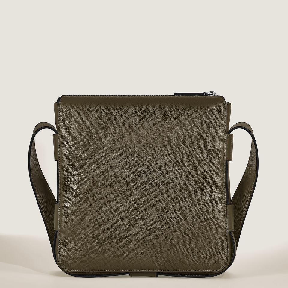 Vertikale Messenger Bag aus Sartorial Leder - 6