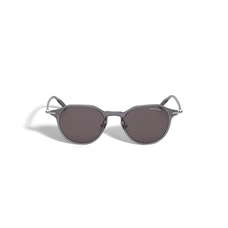 Runde Sonnenbrille mit grauem Spritzgussrahmen - 1