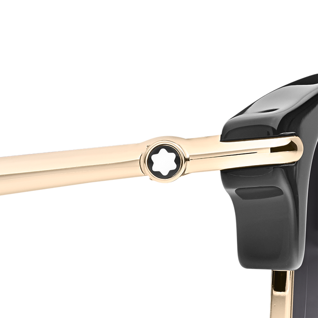 Rectangular Sunglasses with Black Injected Frame - 4