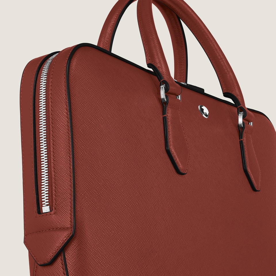 Thin Briefcase in Sartorial Leather - 3