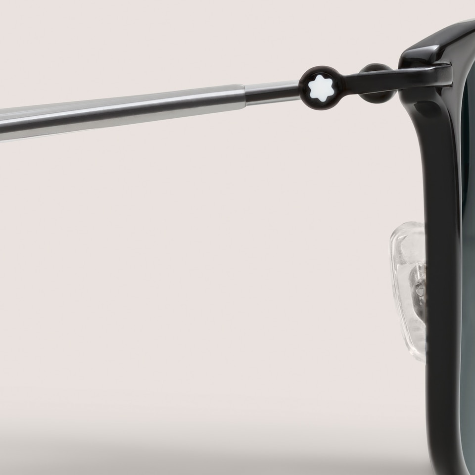 Rechteckige Sonnenbrille mit schwarzem Spritzgussrahmen - 4