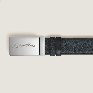 35 mm Reversible Belt in Sartorial Leather with Plate Buckle