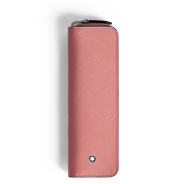 1-Pen Pouch with zip in Sartorial Leather - 1