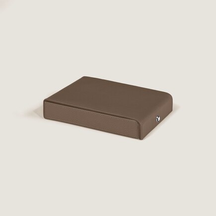 Travel Box for 4 Writing Instruments in Grained Leather