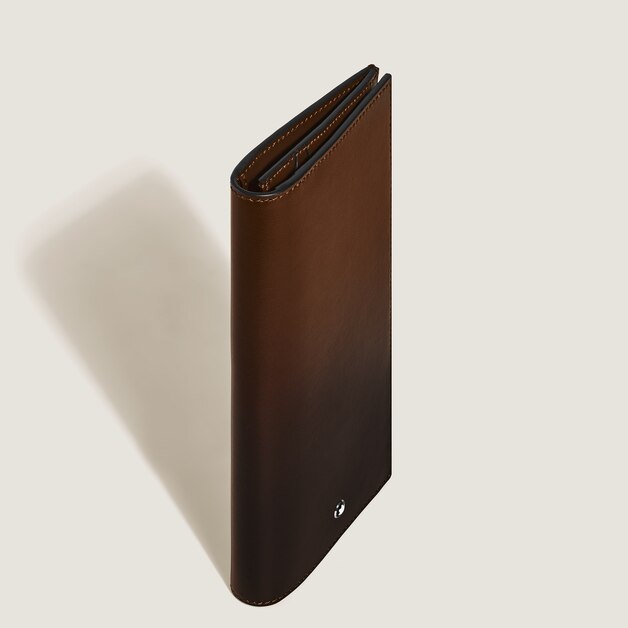 Long Wallet 14cc with Zip in Meisterstück Sfumato Leather - 4