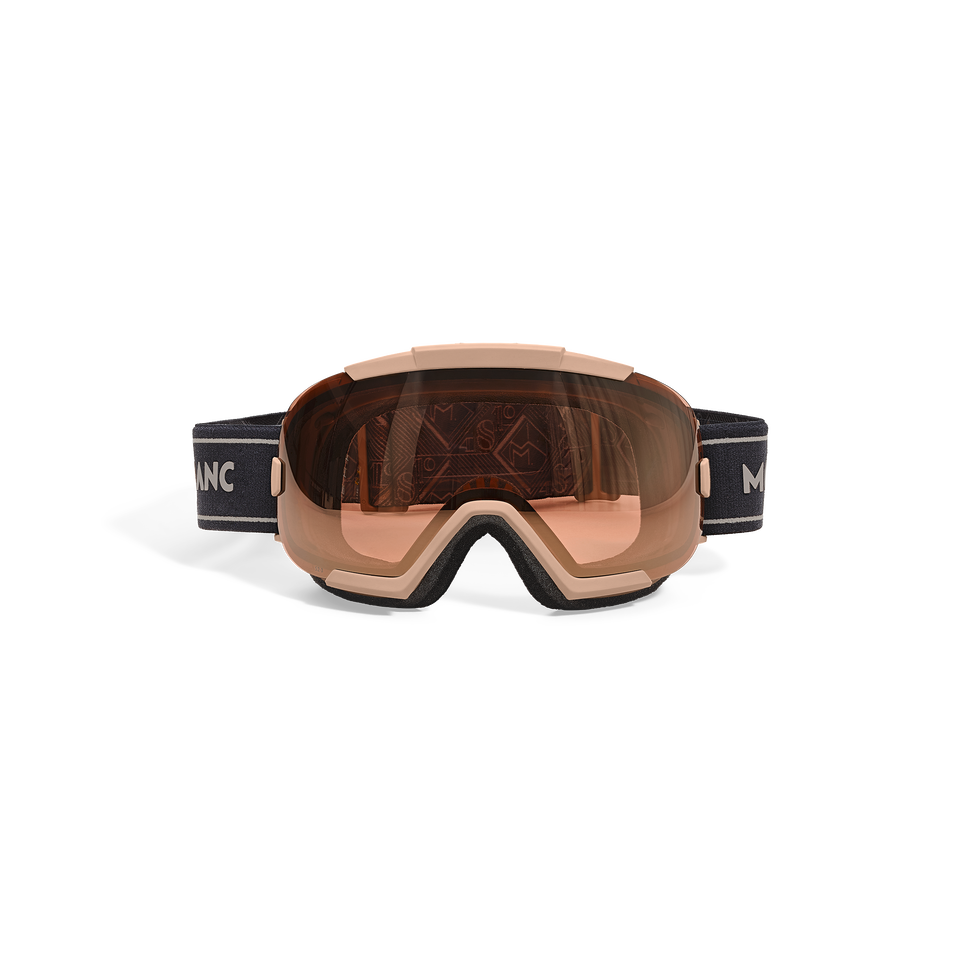 Rectangular Ski Mask with Beige Injected Frame - 1