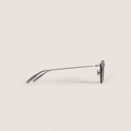 Round Sunglasses with Grey Injected Frame