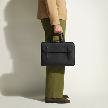 Thin Briefcase in Sartorial Leather