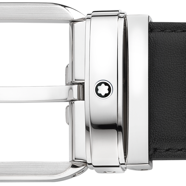 Cinturón de Piel de 35 mm con Hebilla Rectangular - 3