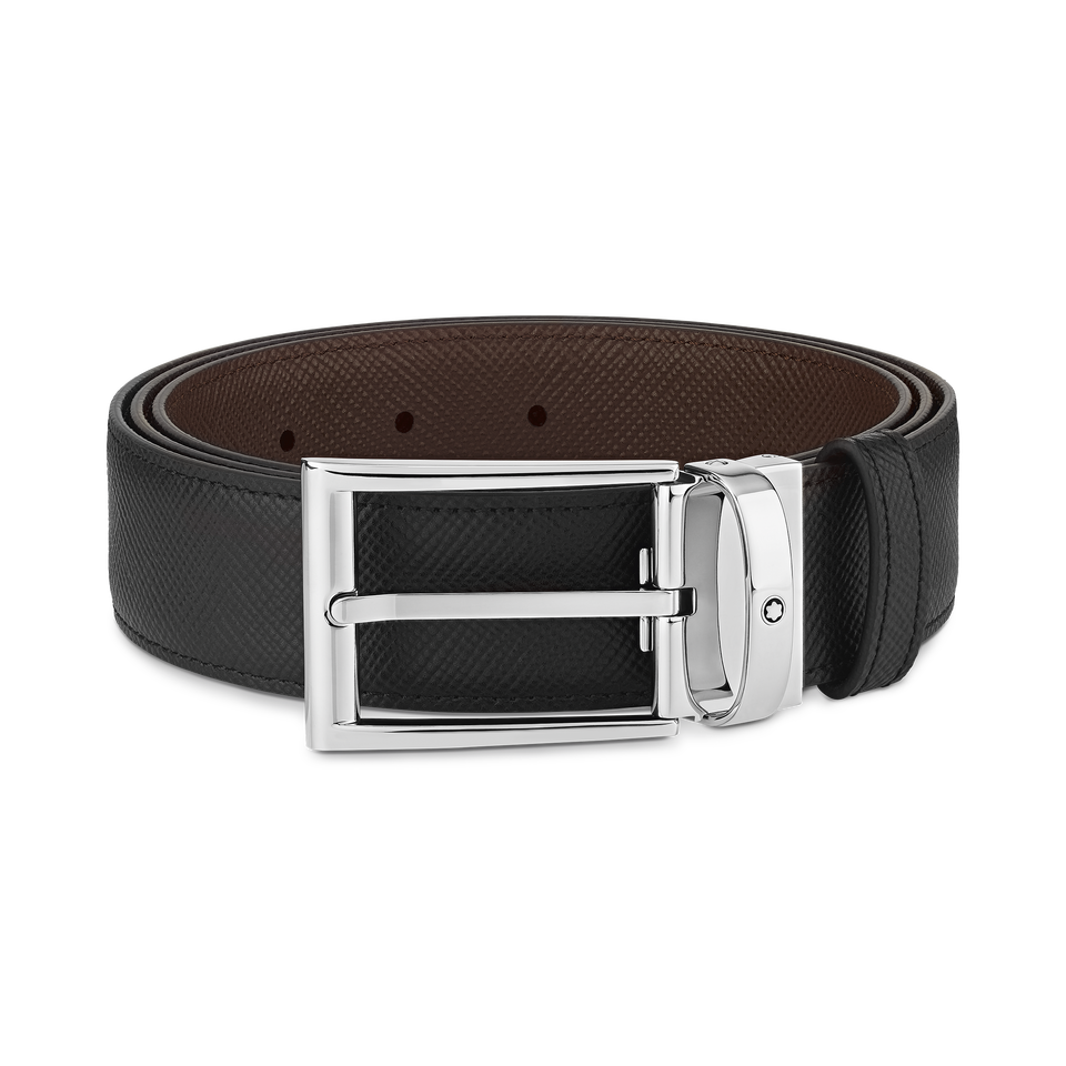 Rectangular 35&nbsp;mm Reversible Belt in Sartorial Leather - 1