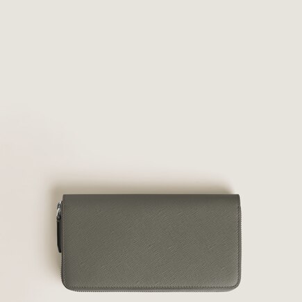 Continental Wallet 12cc with zip in Sartorial Leather