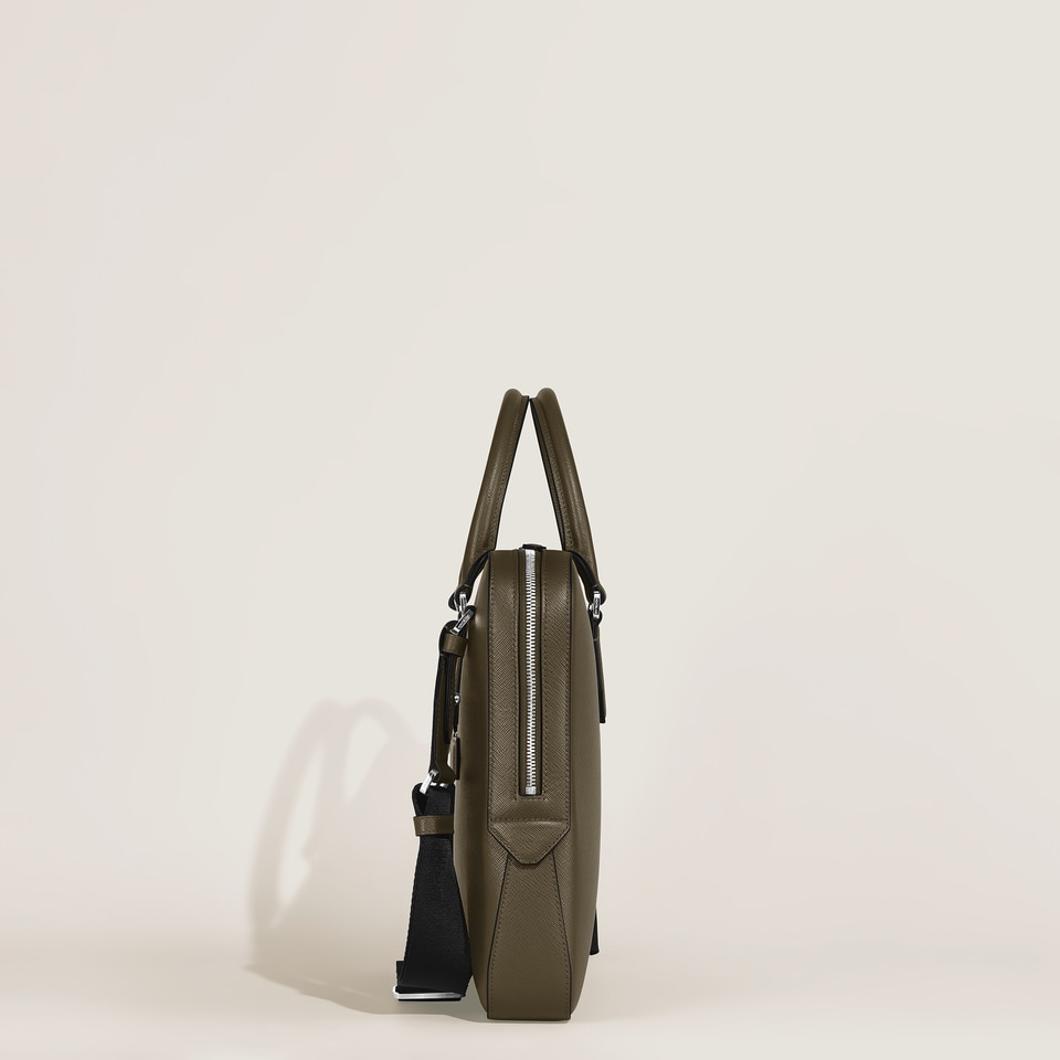 Thin Briefcase in Sartorial Leather - 5