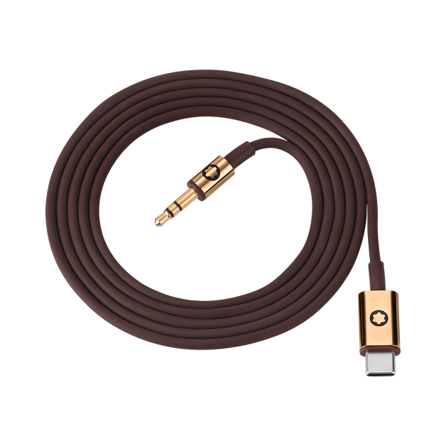 Brown Cable Set for Montblanc MB 01 Headphones - 1