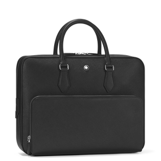Sartorial medium document case with pocket