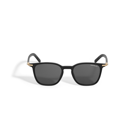 Squared Sunglasses with Black Acetate Frame