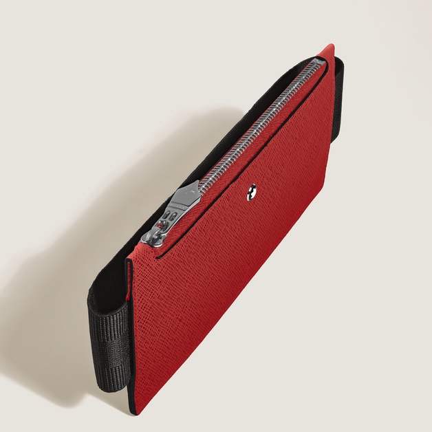 2-Pen Pouch with Elastic Band in Sartorial Leather - 3