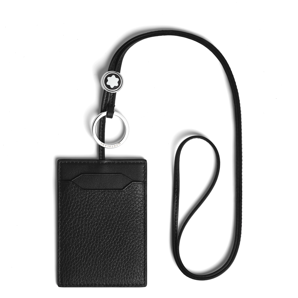 Card Holder 3cc with Strap in Grain Leather - 1