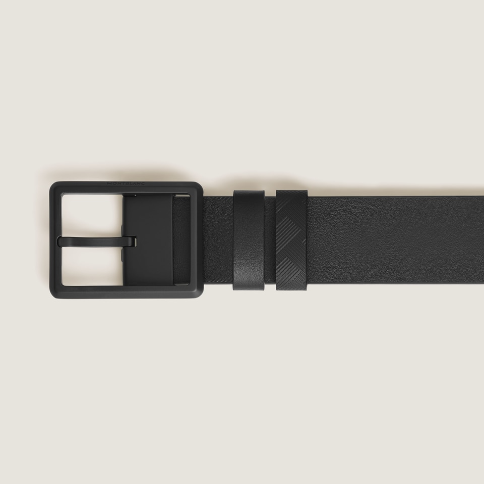 35 mm Reversible Belt in Extreme Leather with Rectangular Buckle - 4