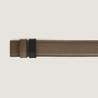 Noisette grain/black Meisterst&uuml;ck 30mm reversible leather strap