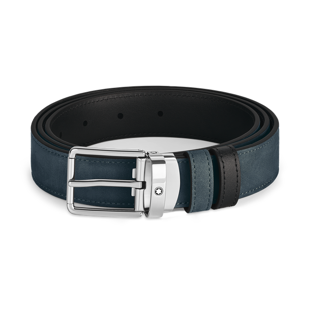 Everyday Buckle Velvet Blue/Black 30&nbsp;mm Reversible Leather Belt - 1