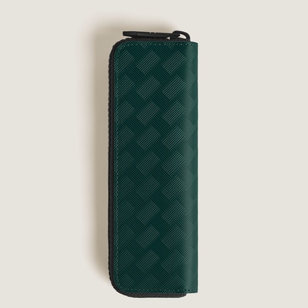 1-Pen Pouch with zip in Extreme Leather