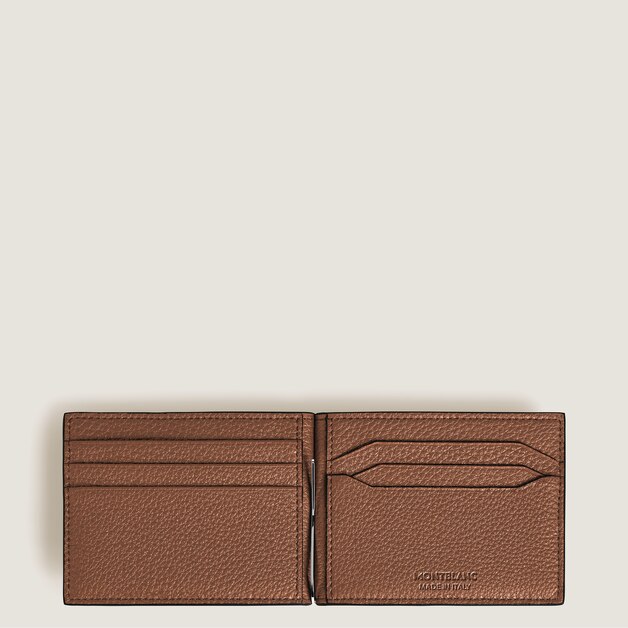 Wallet 6cc with Money Clip in Grain Leather - 5