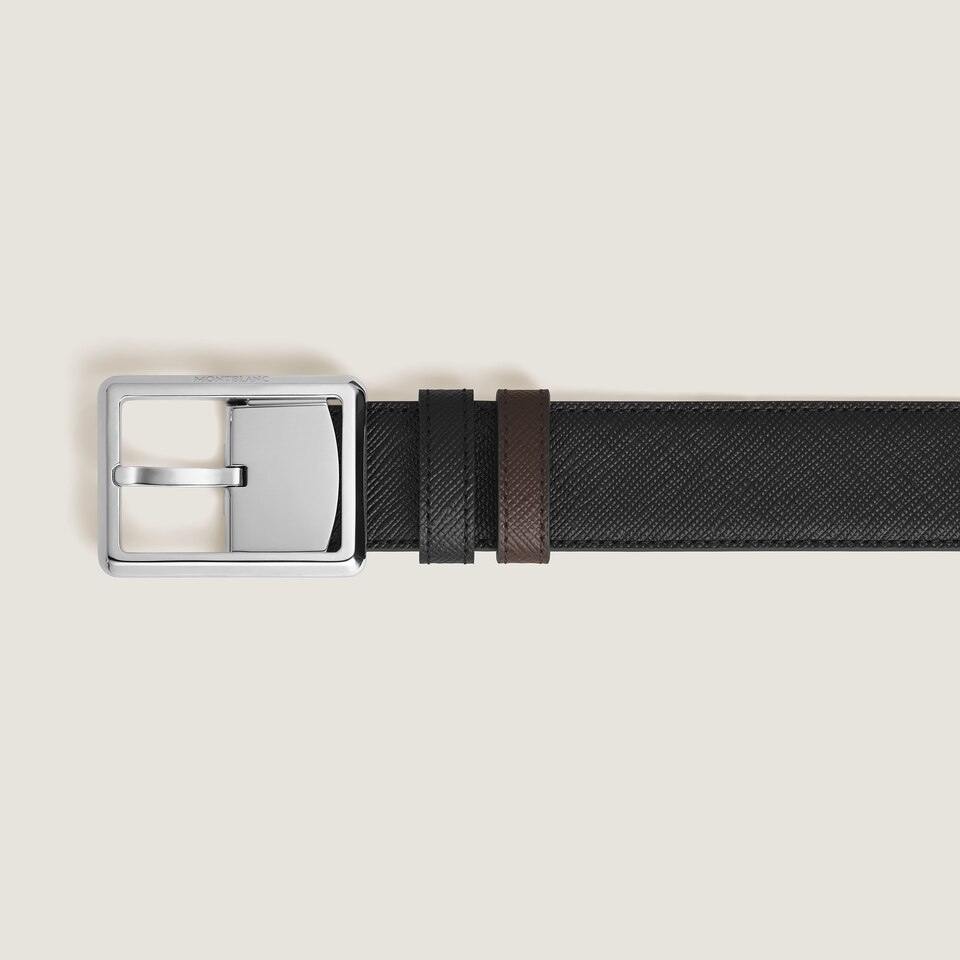 Rectangular 30&nbsp;mm Reversible Belt in Sartorial Leather - 2