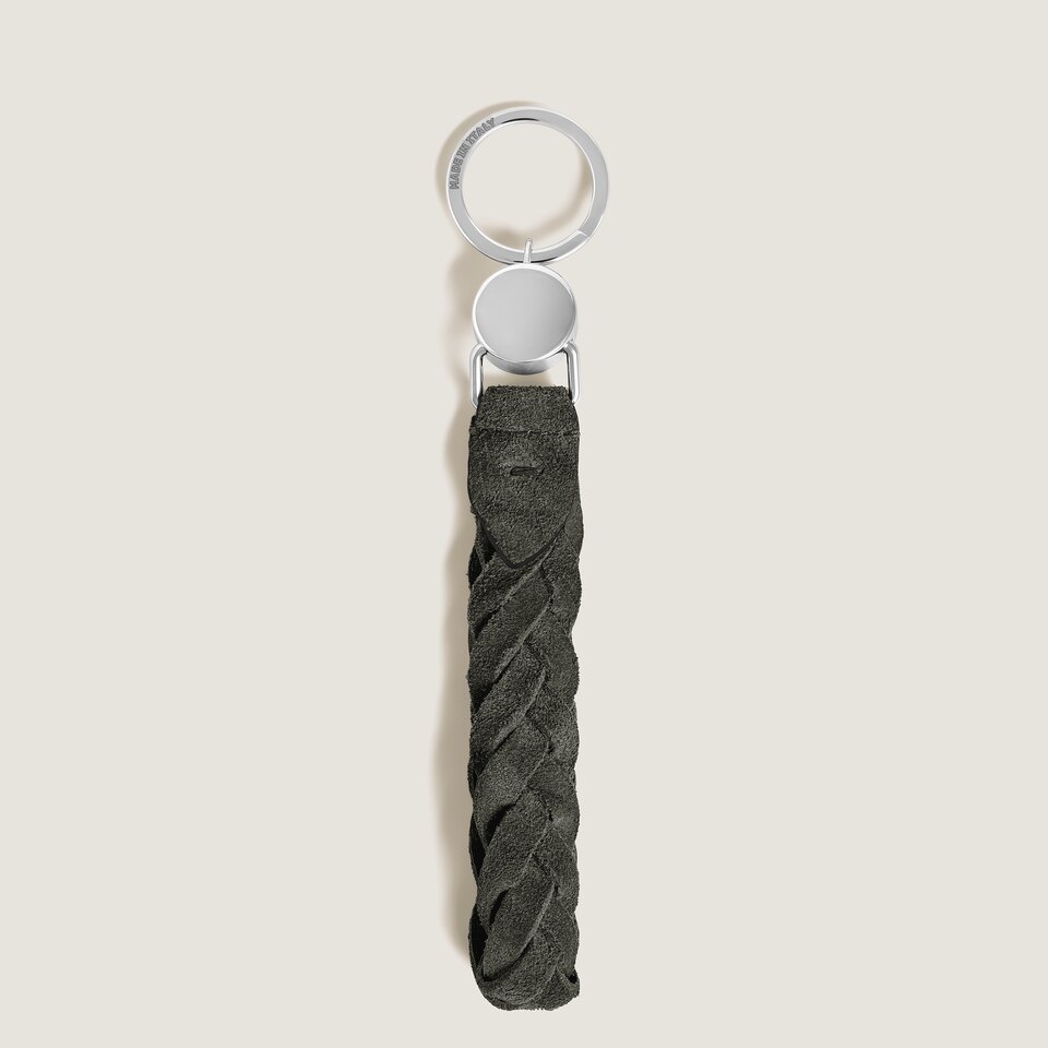 Loop Key Holder in Suede Leather - 2