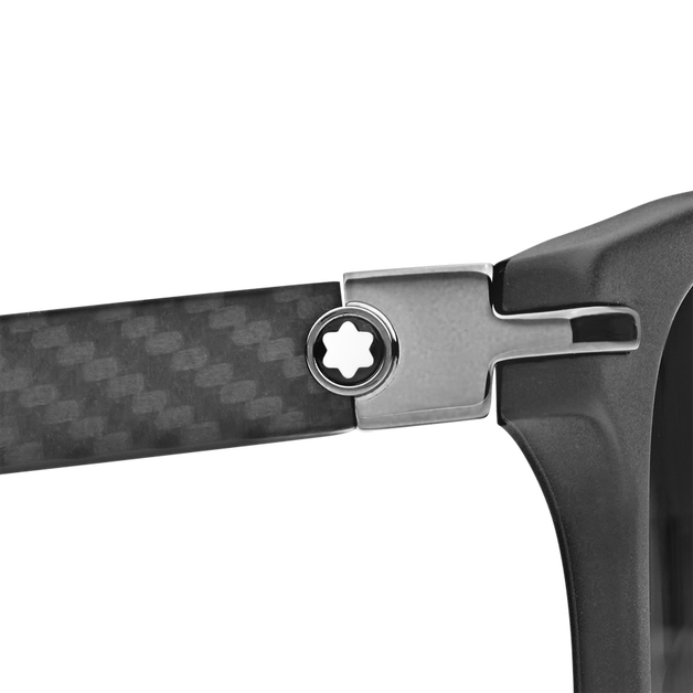 Squared Sunglasses with Black Acetate Frame - 4