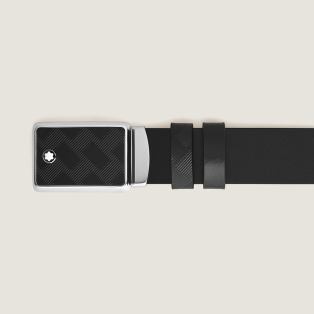 Marquetry Plate 35&nbsp;mm Reversible Belt in Extreme Leather - 2