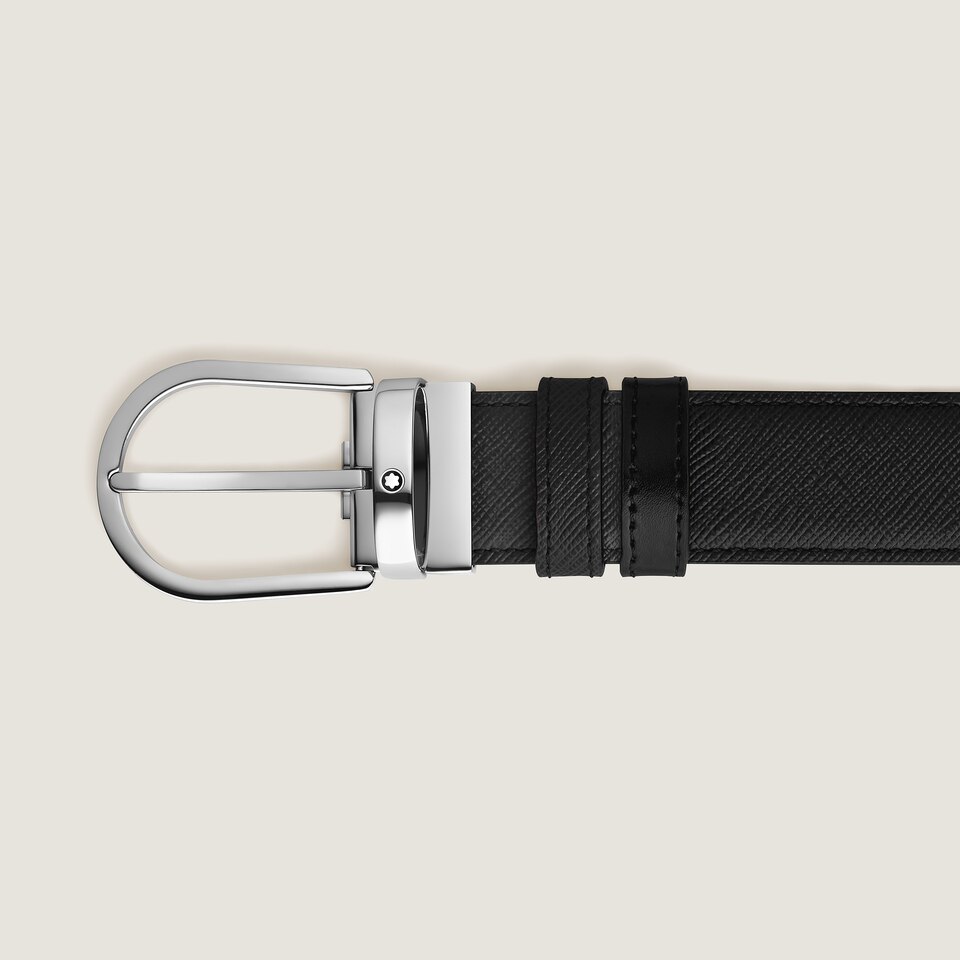 Horseshoe 35 mm Reversible Belt in Sartorial Leather - 2