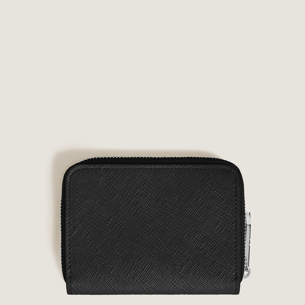 Mini Portefeuille 2cc Zipp&eacute; en Cuir Sartorial - 4