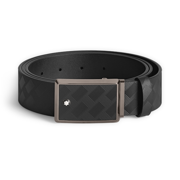 Marquetry Plate 35 mm Belt in Extreme Leather - 1