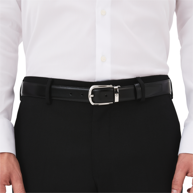 Horseshoe 30&nbsp;mm Reversible Belt in Leather - 2
