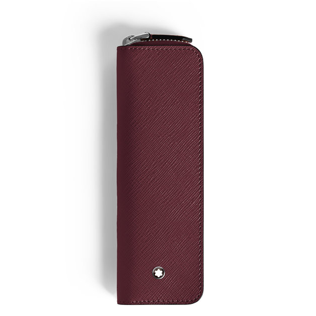 1-Pen Pouch with zip in Sartorial Leather - 1