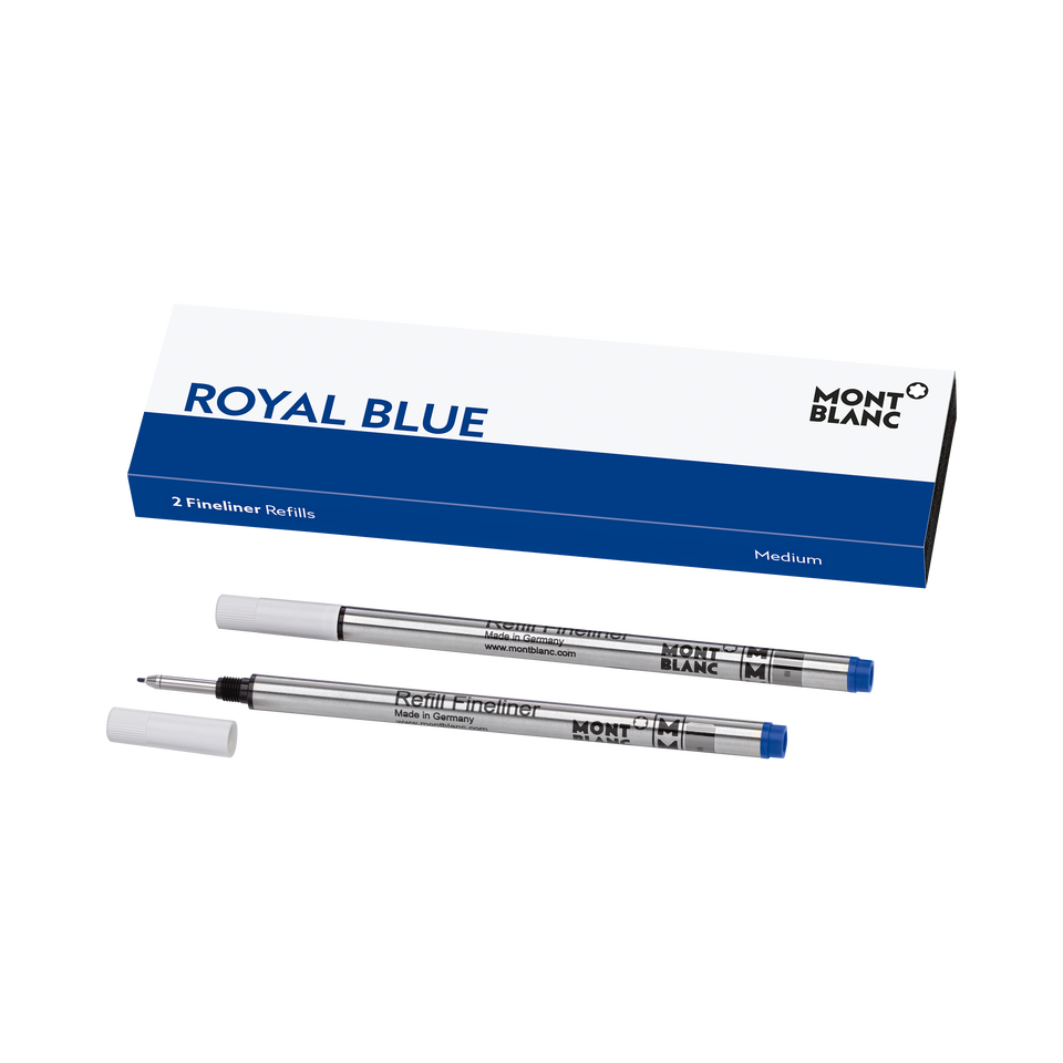 2 Fineliner Refills, Royal Blue - Broad - 1
