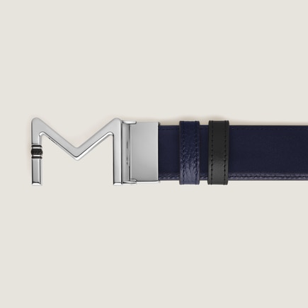 Meisterst&uuml;ck Buckle Midnight Blue/Black 35&nbsp;mm Reversible Leather Belt